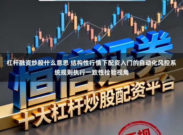 杠杆融资炒股什么意思 结构性行情下配资入门的自动化风控系统规则执行一致性检验视角